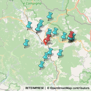 Mappa Case Sparse Fontetonica, 52011 Bibbiena AR, Italia (6.9105)