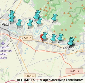 Mappa Via Tosco romagnola, 56023 Cascina PI, Italia (4.41813)