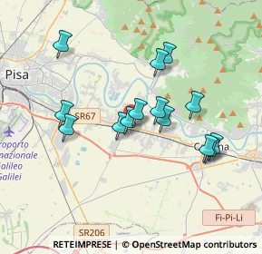 Mappa Via Tosco romagnola, 56023 Cascina PI, Italia (3.28)