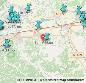 Mappa Via Cesare Battisti, 56028 San Miniato PI, Italia (6.903)