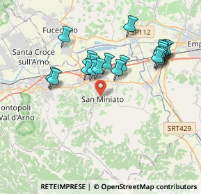 Mappa Via Cesare Battisti, 56028 San Miniato PI, Italia (3.721)