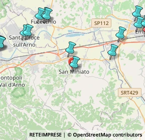 Mappa Via Cesare Battisti, 56028 San Miniato PI, Italia (6.9415)