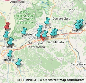 Mappa Via Masaccio, 56028 San Miniato PI, Italia (10.22)