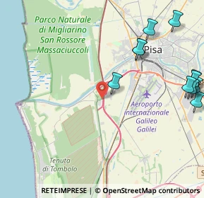 Mappa Via Castagnolo, 56122 Pisa PI, Italia (5.75364)