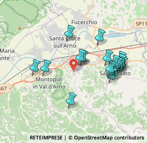 Mappa Via Giancarlo Pajetta, 56028 San Miniato PI, Italia (3.703)