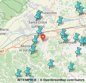 Mappa Via Giancarlo Pajetta, 56028 San Miniato PI, Italia (5.7465)