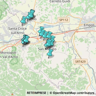 Mappa Piazza Dante Alighieri, 56028 San Miniato PI, Italia (3.4685)