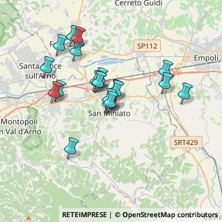 Mappa Piazza Dante Alighieri, 56028 San Miniato PI, Italia (3.421)