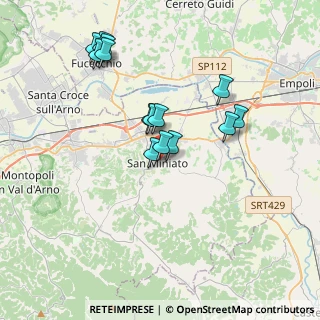 Mappa Piazza Dante Alighieri, 56028 San Miniato PI, Italia (3.51929)