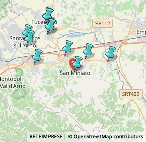 Mappa Via Francesco Guicciardini, 56028 San Miniato PI, Italia (4.15091)