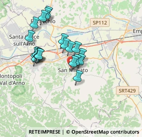 Mappa Via Francesco Guicciardini, 56028 San Miniato PI, Italia (3.2695)