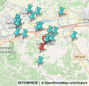Mappa Via Francesco Guicciardini, 56028 San Miniato PI, Italia (3.75)