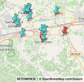 Mappa Via Francesco Guicciardini, 56028 San Miniato PI, Italia (4.38154)