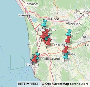 Mappa Via le Rene, 56121 Pisa PI, Italia (11.36667)