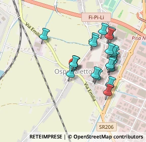 Mappa Via le Rene, 56121 Pisa PI, Italia (0.435)