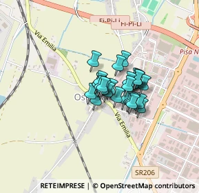 Mappa Via le Rene, 56121 Pisa PI, Italia (0.21034)