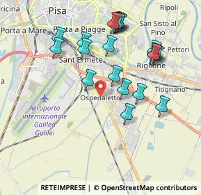 Mappa Via le Rene, 56121 Pisa PI, Italia (2.0005)