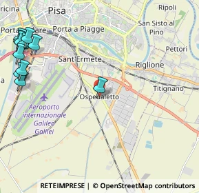Mappa Via le Rene, 56121 Pisa PI, Italia (3.20273)