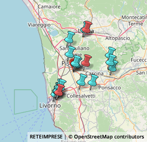 Mappa Via Giuseppe Ravizza, 56100 Pisa PI, Italia (10.8795)