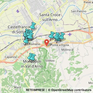 Mappa Via Tosco Romagnola Ovest, 56028 San Miniato PI, Italia (1.7675)