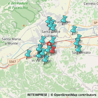 Mappa Via Tosco Romagnola Ovest, 56028 San Miniato PI, Italia (3.068)
