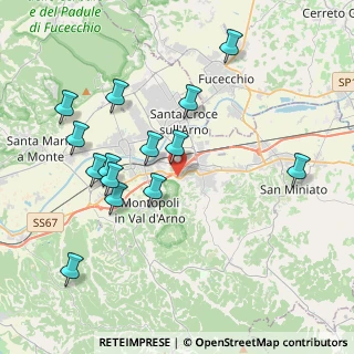 Mappa Via Tosco Romagnola Ovest, 56028 San Miniato PI, Italia (4.205)