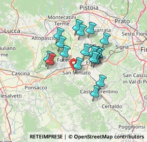 Mappa 56028 San Miniato PI, Italia (10.7575)