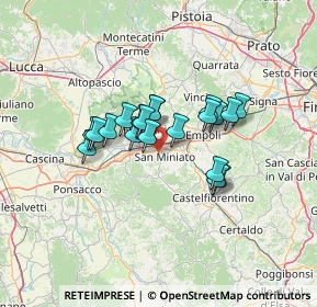 Mappa 56028 San Miniato PI, Italia (9.8785)