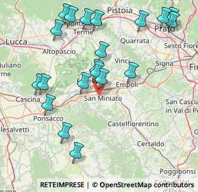 Mappa 56028 San Miniato PI, Italia (18.4345)