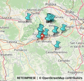 Mappa 56028 San Miniato PI, Italia (10.8875)