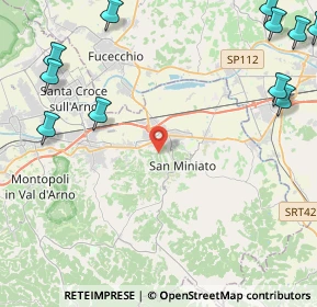 Mappa 56028 San Miniato PI, Italia (7.29615)