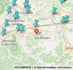 Mappa 56028 San Miniato PI, Italia (6.692)