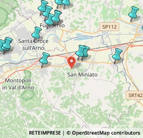 Mappa 56028 San Miniato PI, Italia (6.4195)