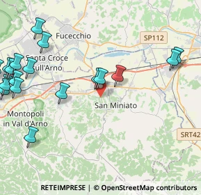 Mappa 56028 San Miniato PI, Italia (6.1115)