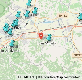 Mappa 56028 San Miniato PI, Italia (6.6825)