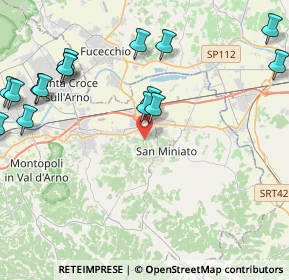 Mappa 56028 San Miniato PI, Italia (6.00778)