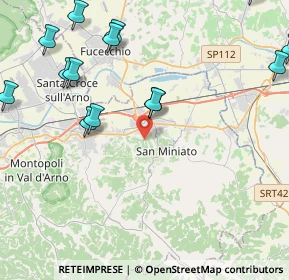 Mappa 56028 San Miniato PI, Italia (6.781)