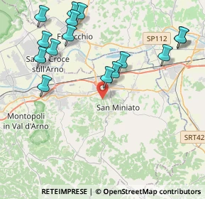 Mappa 56028 San Miniato PI, Italia (5.05933)