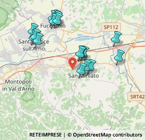 Mappa 56028 San Miniato PI, Italia (3.80412)