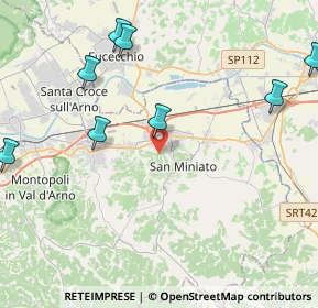 Mappa 56028 San Miniato PI, Italia (7.814)