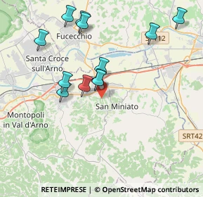 Mappa 56028 San Miniato PI, Italia (3.97417)