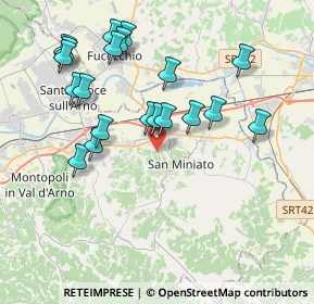 Mappa 56028 San Miniato PI, Italia (4.0745)