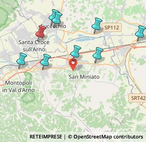 Mappa 56028 San Miniato PI, Italia (5.86667)