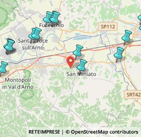 Mappa 56028 San Miniato PI, Italia (6.8435)