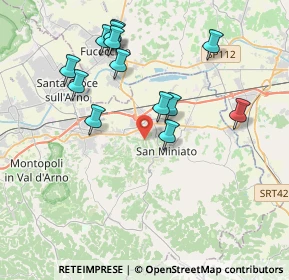 Mappa 56028 San Miniato PI, Italia (3.96385)
