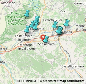 Mappa 56028 San Miniato PI, Italia (6.33308)