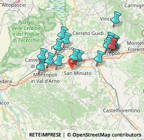Mappa 56028 San Miniato PI, Italia (6.96)