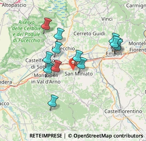 Mappa 56028 San Miniato PI, Italia (6.92923)