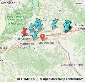 Mappa 56028 San Miniato PI, Italia (7.55667)