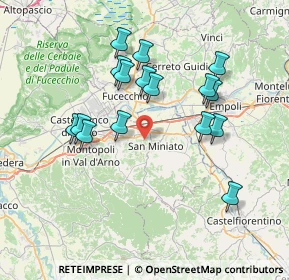 Mappa 56028 San Miniato PI, Italia (7.21375)